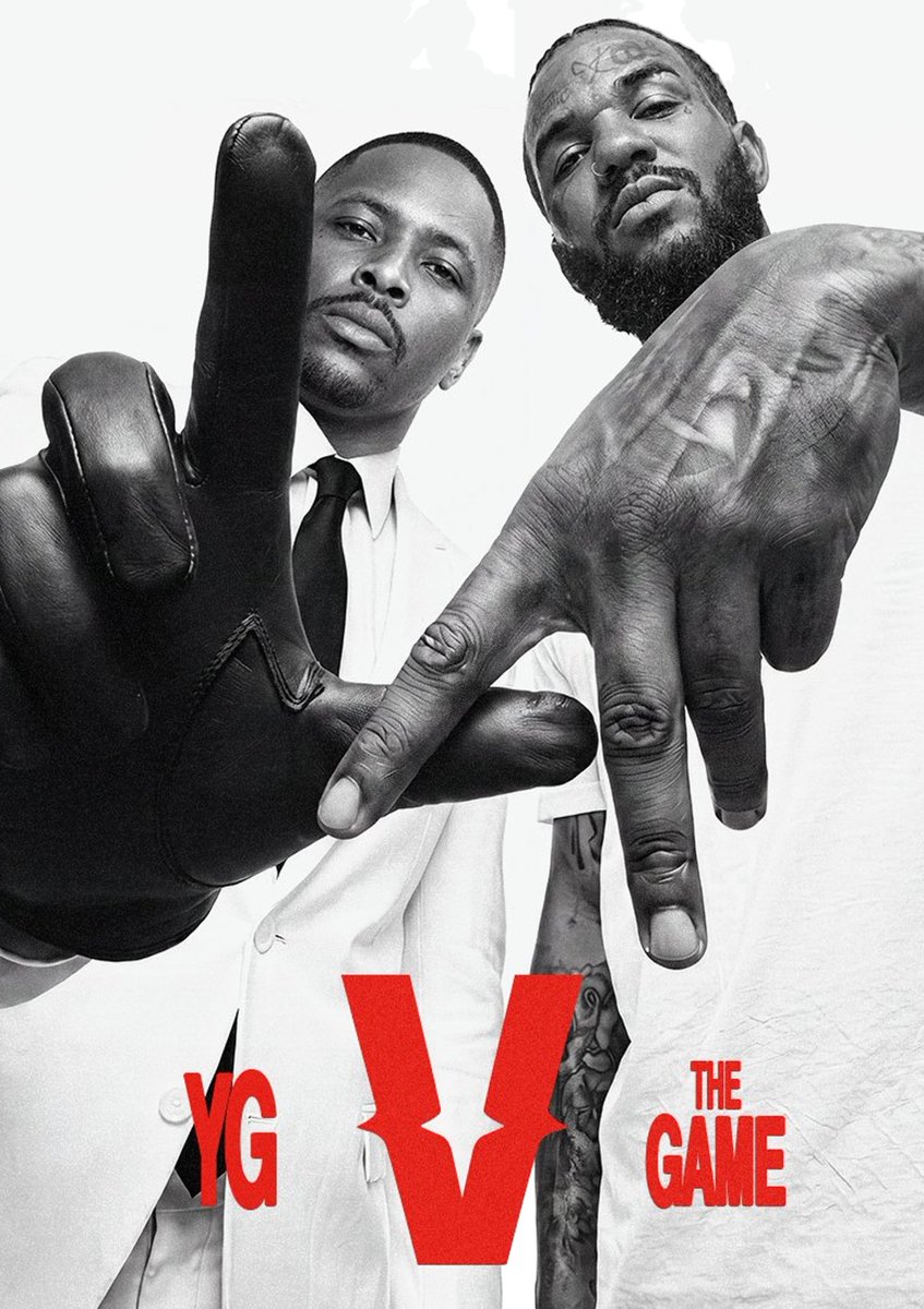 YG and The Game, official Verzuz cover artwork for their July 23, 2026 Compton Forever battle at Apple Music Studios in Los Angeles.